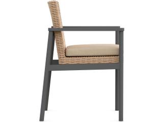 Azzurro Living Terra Aluminum Cushion Dining Chair Set of 2