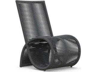 Wave Aluminum Rope Dining Chair Set of 2