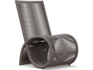 Azzurro Living Wave Aluminum Rope Dining Chair Set of 2