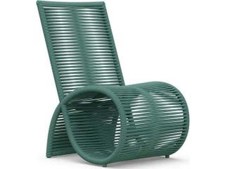 Azzurro Living Wave Aluminum Rope Dining Chair Set of 2
