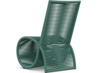 Azzurro Living Wave Aluminum Rope Dining Chair Set of 2