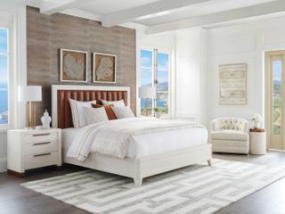 Barclay Butera Carmel Cambria Brown Wood California King Panel Bed