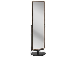 BDI Continuum Cheval Natural Walnut Clear Rectangular Floor Mirror