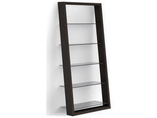 BDI Eileen Charcoal Stained Ash Grey Bookcase