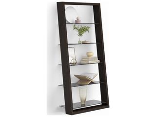 BDI Eileen Charcoal Stained Ash Grey Bookcase