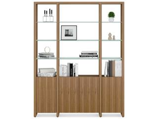 BDI Linea Shelf Natural Walnut Bookcase