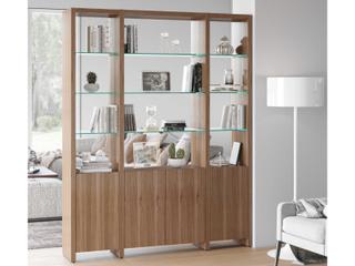 BDI Linea Shelf Natural Walnut Bookcase