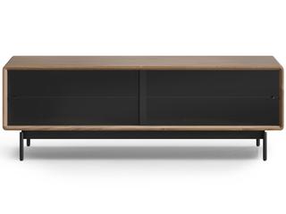 BDI Linq 81" Walnut Wood Natural Media Console
