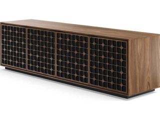 BDI Elements 82" Hardwood Natural Walnut Media Console