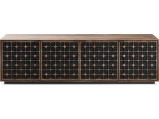 BDI Elements 82" Hardwood Natural Walnut Media Console