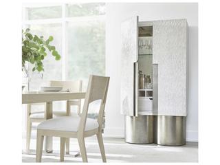 Bernhardt White Ash Wood Bar Cabinet