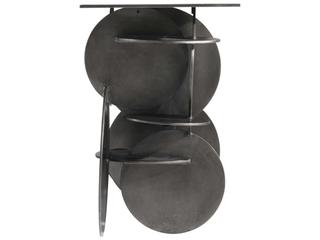 Bernhardt Interiors Tribus Rectangular Metal Graphite Console Table