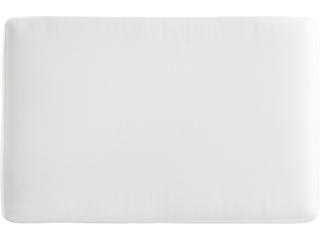 Bernhardt Axiom Brushed Silver White Upholstered Accent Bench