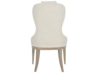 Bernhardt Santa Barbara Oak Wood Beige Upholstered Side Dining Chair