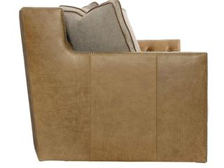 Bernhardt Candace Tufted Brown Leather Sofa