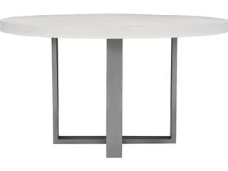 Del Mar Flint Gray / Bone Round Patio Dining Table