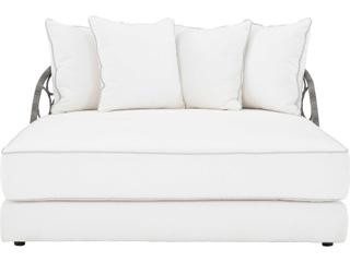 Bernhardt Exteriors Gray Flannel Lounge Bed with Cushion