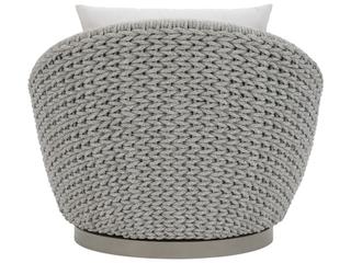 Bernhardt Exteriors Savaii Grey Cast Aluminum Cushion Lounge Chair