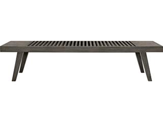 Bernhardt Exteriors Madura Smoked Truffle Teak Outdoor Patio Bench