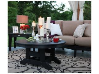 Berlin Gardens Accessories Recycled Plastic Round Patio Conversation Table