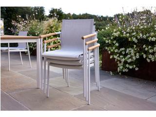 Barlow Tyrie Around Aluminum Sling Dining Chair