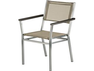 Equinox Stainless Steel Sling Dining Armchair