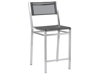 Equinox Counter Stool with Charcoal Textilene Sling
