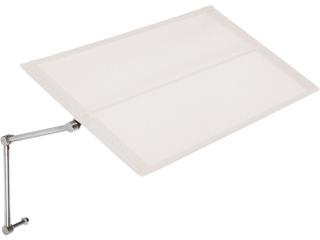 Horizon Lounger Sunshade with Pearl Textilene Sling