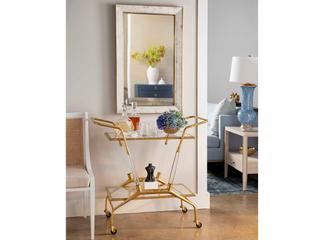Villa & House Leighton Alabaster Rectangular Wall Mirror