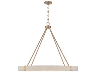 Capital Lighting Delaney 8-Light Matte Brass Candelabra Round Chandelier