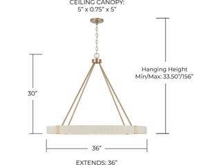 Capital Lighting Delaney 8-Light Matte Brass Candelabra Round Chandelier