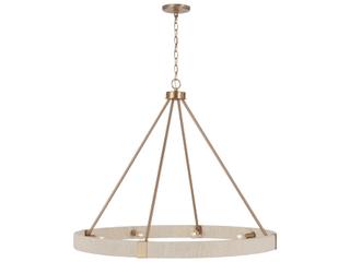 Capital Lighting Delaney 8-Light Matte Brass Candelabra Round Chandelier
