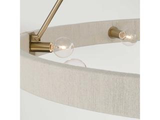 Capital Lighting Delaney 8-Light Matte Brass Candelabra Round Chandelier