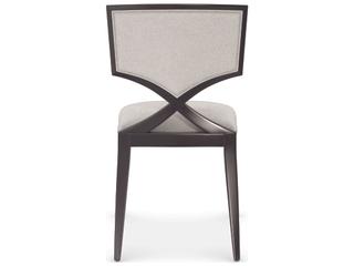 Caracole Classic First Chair Birch Wood Beige Upholstered Side Dining Chair