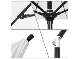 California Patio Umbrella Quick Ship Sun Master Series 9 Foot Octagon Market Aluminum Patio Umbrella with Crank Lift System