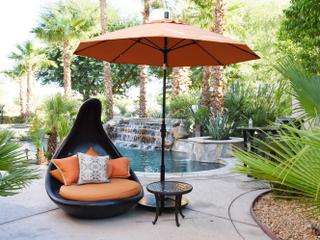 California Patio Umbrella Quick Ship Sun Master Series 9 Foot Octagon Market Aluminum Patio Umbrella with Crank Lift System