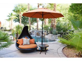 California Patio Umbrella Quick Ship Sun Master Series 9 Foot Octagon Market Aluminum Patio Umbrella with Crank Lift System