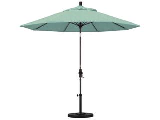 California Patio Umbrella Quick Ship Sun Master Series 9 Foot Octagon Market Aluminum Patio Umbrella with Crank Lift System