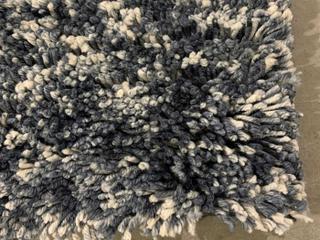 Edna Shag Abstract Hand-Woven Area Rug in Neutral Multi