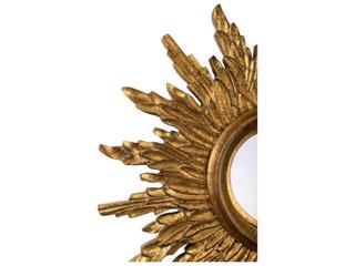 Chelsea House Sunbeam Antique Gold Sunburst Wall Mirror