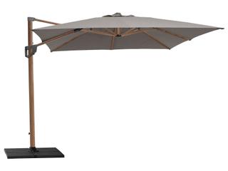 Cane Line Outdoor Hyde Wood Look Aluminium Pole Luxe Tilt Parasol