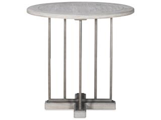 Century Furniture Camden White Rustic End Table