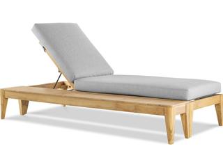 Danny Teak Cushion Chaise Lounge