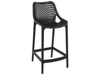 Compamia Air Black Polypropylene Resin Counter Stool