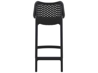 Compamia Air Black Polypropylene Resin Counter Stool