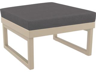 Compamia Mykonos Taupe Resin Cushion Ottoman