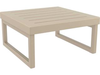 Compamia Mykonos Taupe Resin Cushion Ottoman