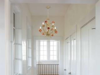 Crystorama Southport 5-Light Sage Rose Off White Candelabra Chandelier