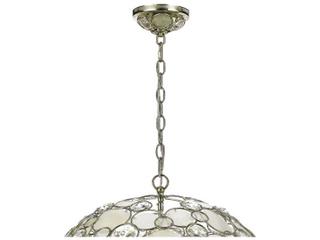 Crystorama Palla 6-Light Antique Silver Crystal Globe Round Chandelier