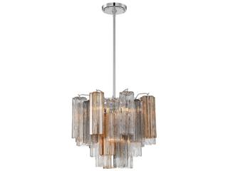 Addis 4-Light Polished Chrome Candelabra Geometric Chandelier